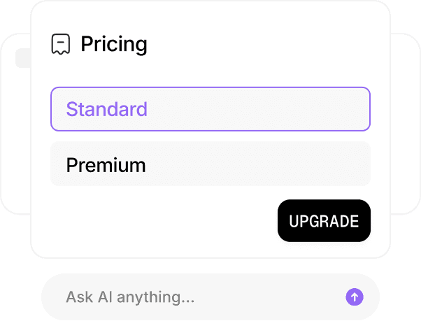 Guides customers to the right plan